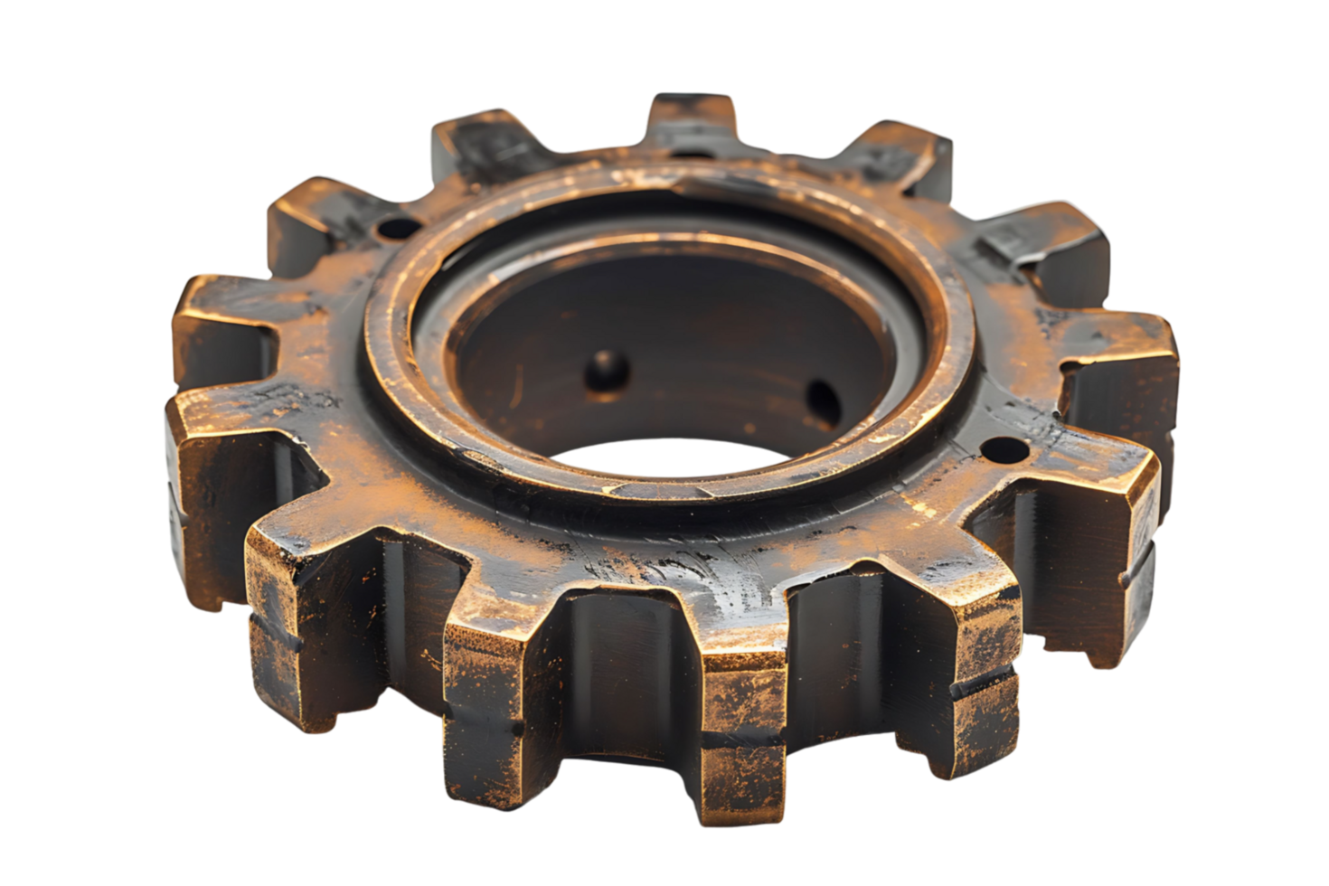 Gear cog wheel on isolated transparent background png