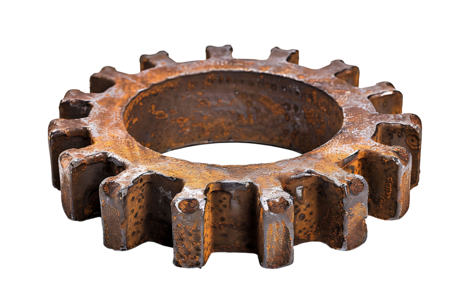 Gear cog wheel on isolated transparent background png