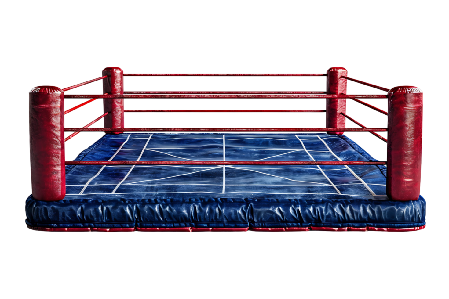 Boxing cage on isolated transparent background png