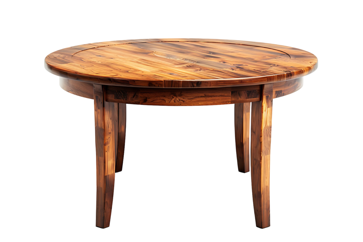 Wooden table on transparent background png