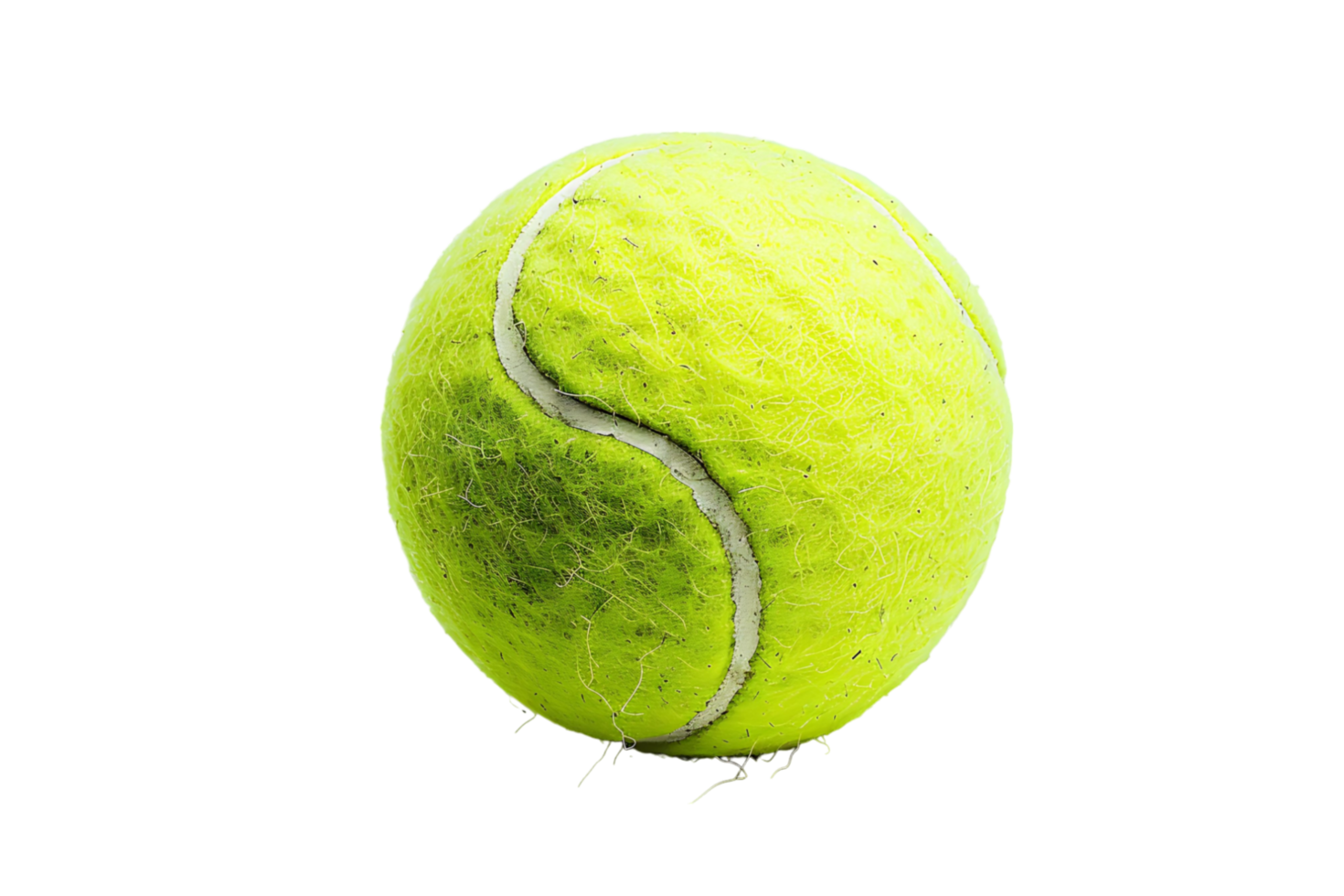 tennis Balle sur isolé transparent Contexte png