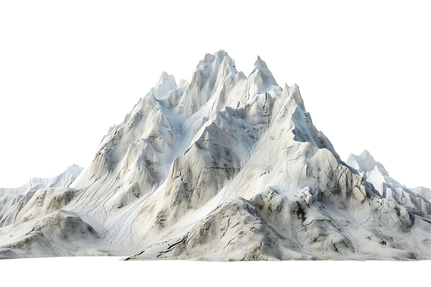Huge Mountains on isolated transparent background png