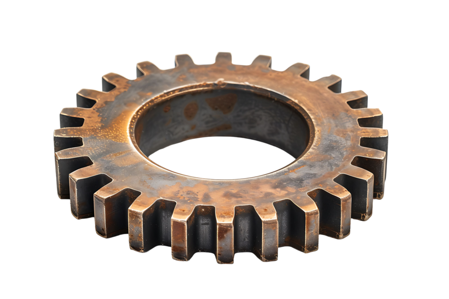 Gear cog wheel on isolated transparent background png