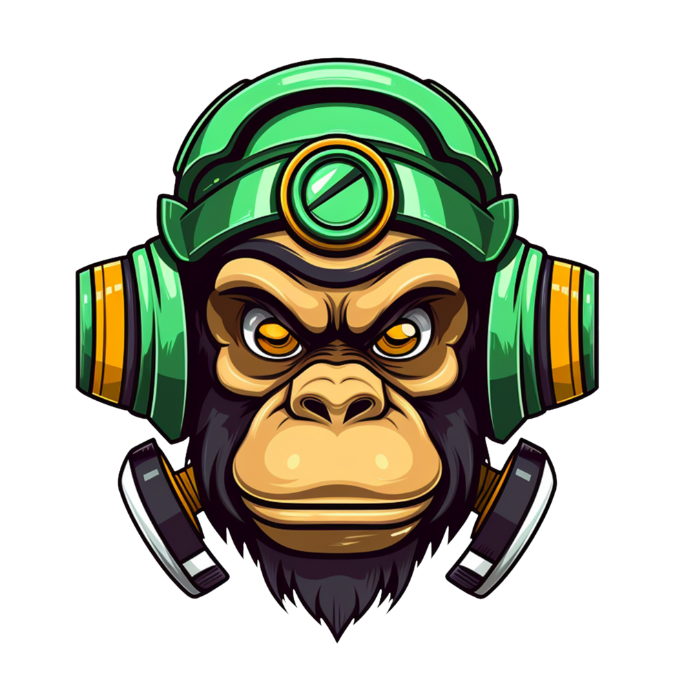 monkey robot cartoon mascot png