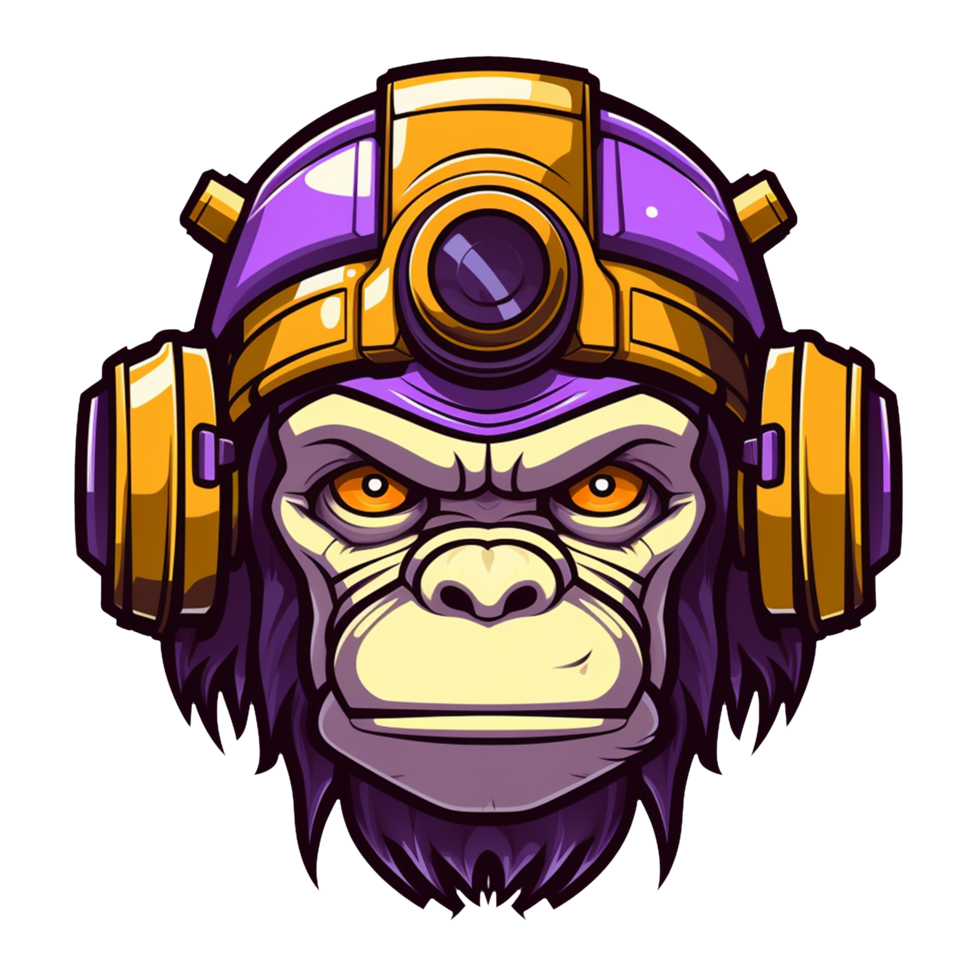 monkey robot cartoon mascot png