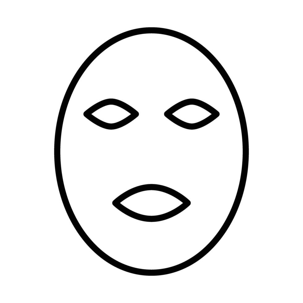 Face mask icon vector
