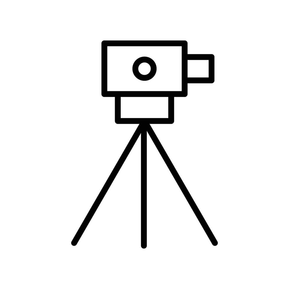 del topógrafo equipo línea icono vector