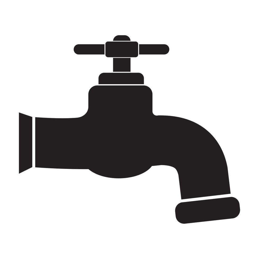 A dripping faucet with a line icon for the Internet, mobile devices and infographics. isolated doodle-style sign vector