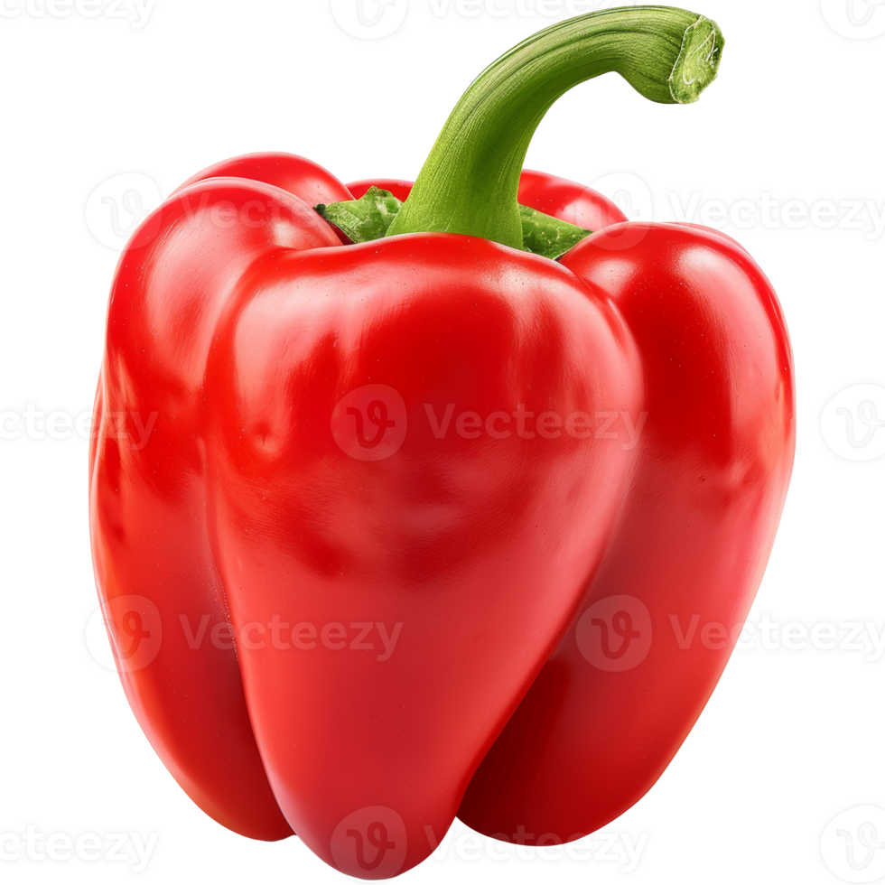 Realistic peppers, transparent background png