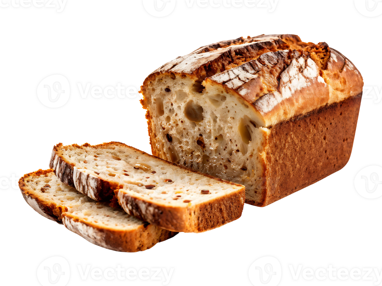 Whole Grain Bread Isolated on Transparent Background png