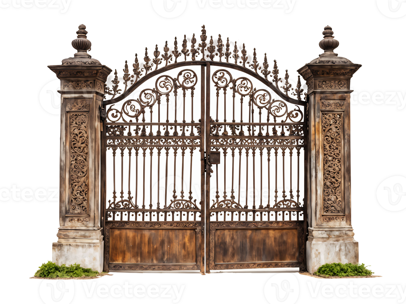 Vintage Antique Gate Isolated on Transparent Background png