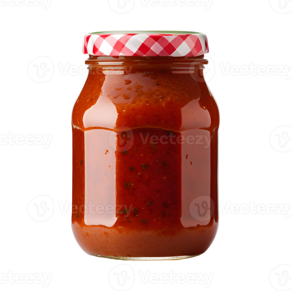 Tomato Sauce Jar Isolated on Transparent Background png