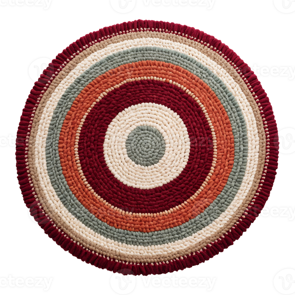 Circle Rugs Isolated on Transparent Background png