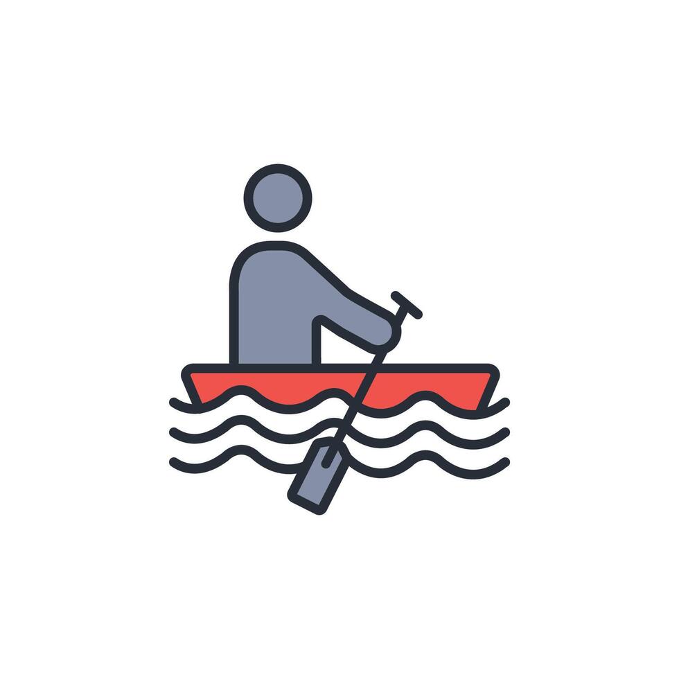 row icon. .Editable stroke.linear style sign for use web design,logo.Symbol illustration. vector
