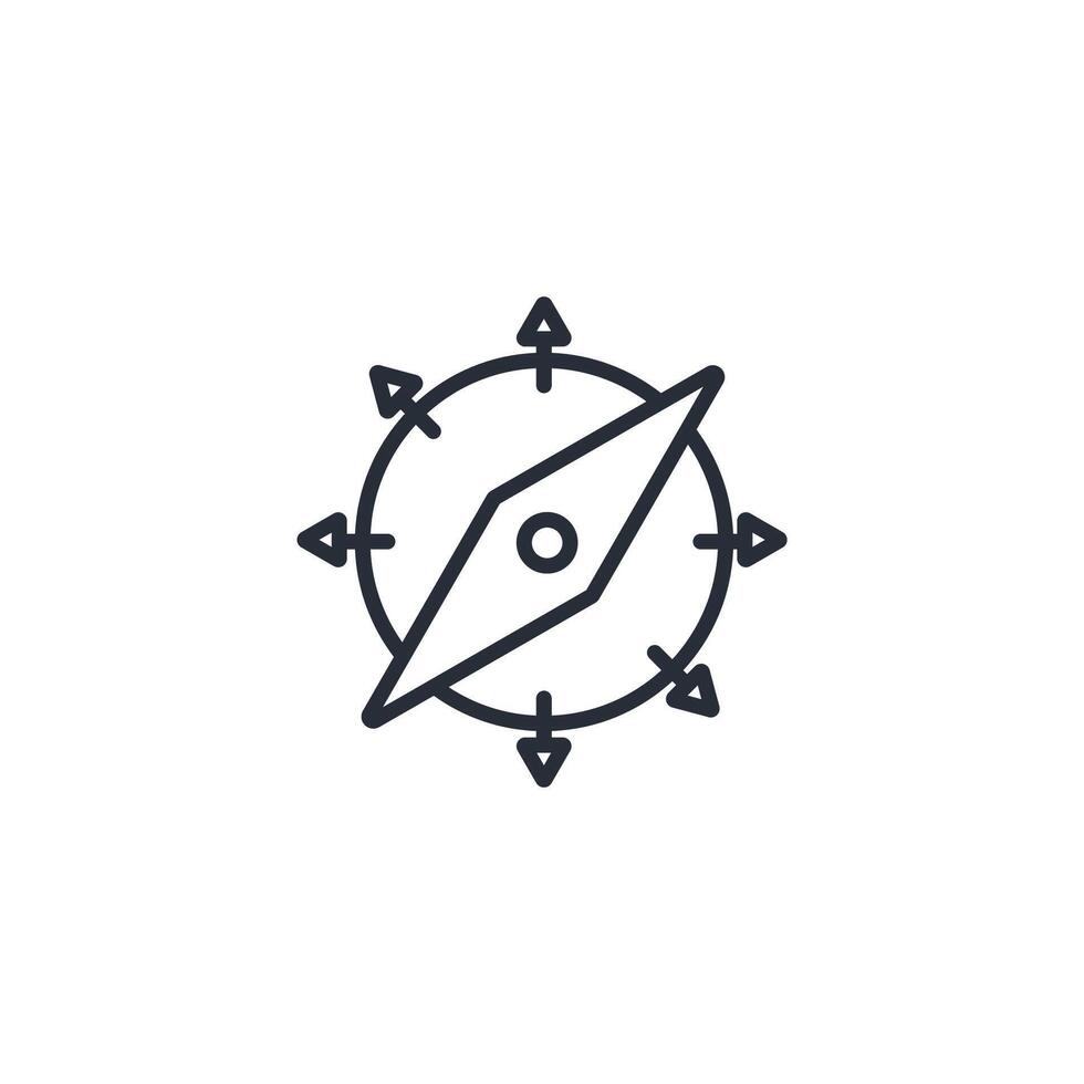 navigation icon. .Editable stroke.linear style sign for use web design,logo.Symbol illustration. vector