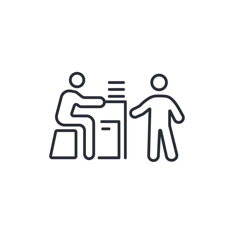 Give Homework icon. .Editable stroke.linear style sign for use web design,logo.Symbol illustration vector