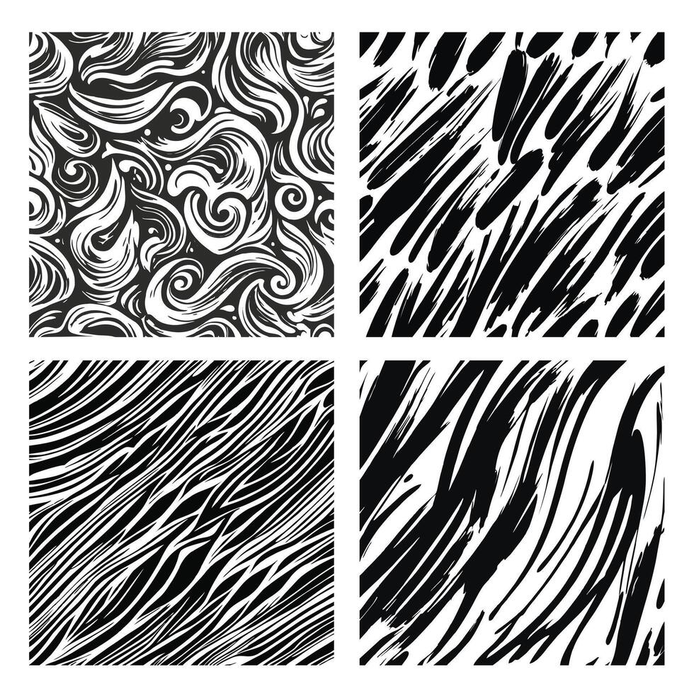 Brush strokes pattern vector