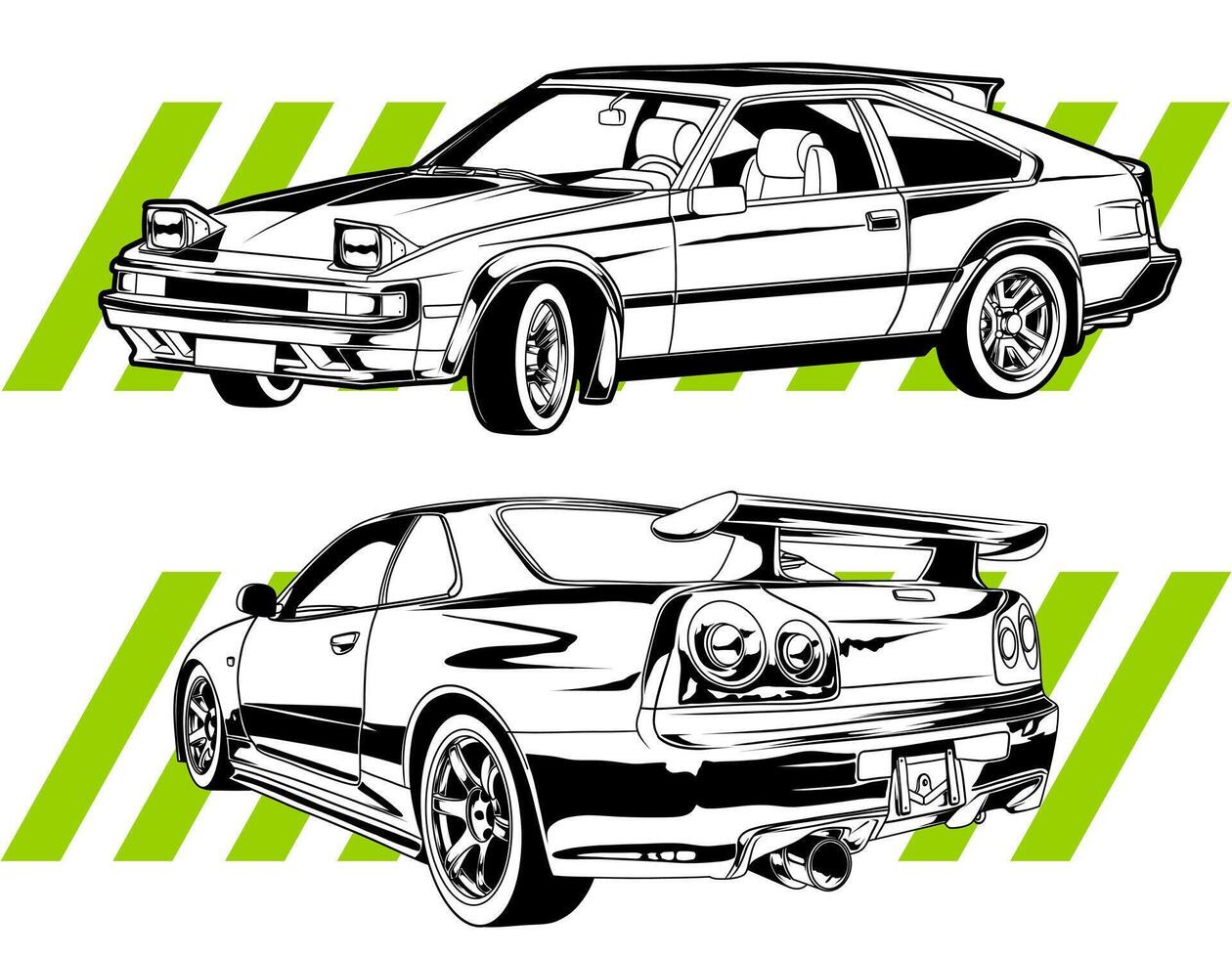 ilustración de coche de carreras vector