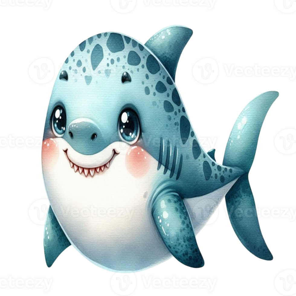 aigenerated shark cartoon png