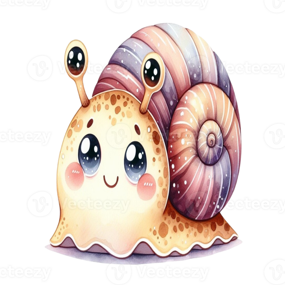 aigenerated cartoon snail png