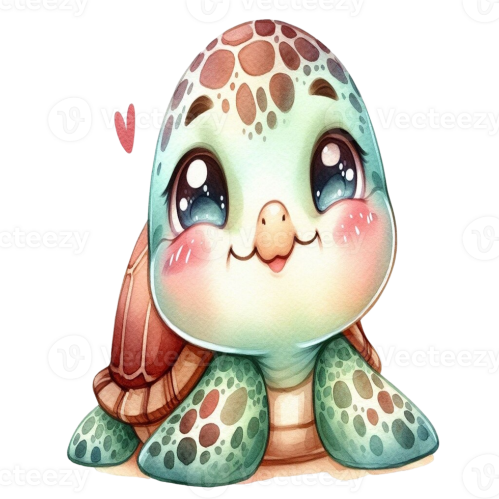 aigenerated cute turtle png