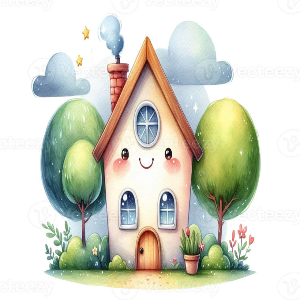 aigenerated house with a window png