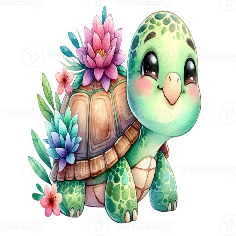 aigenerated cute turtle png