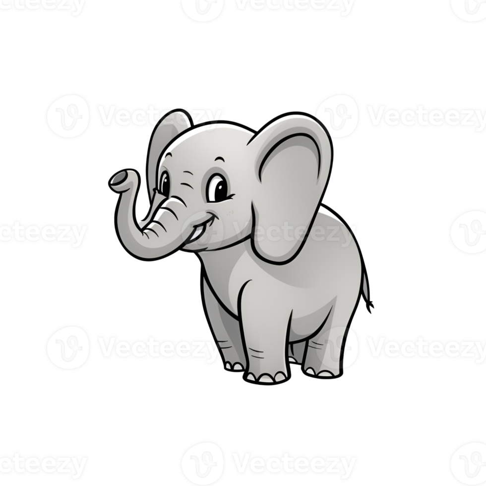 The happy elephant png