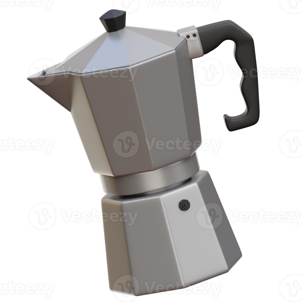 mokapot 3d illustration png