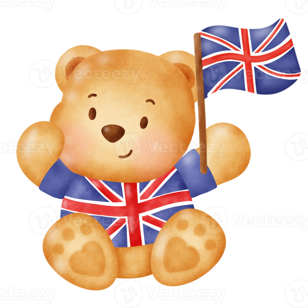 söt teddy Björn i Storbritannien png