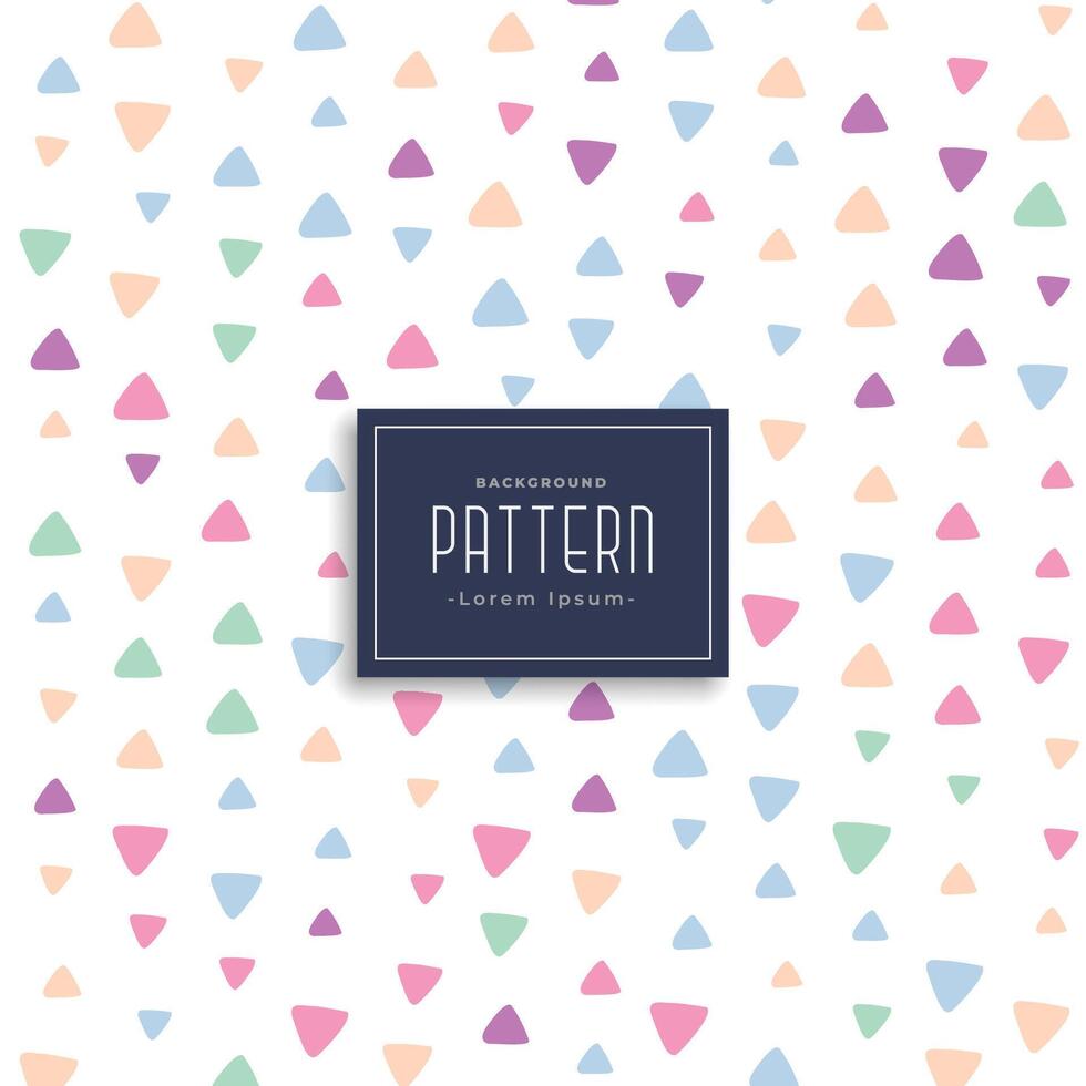 cute triangle patterns background vector