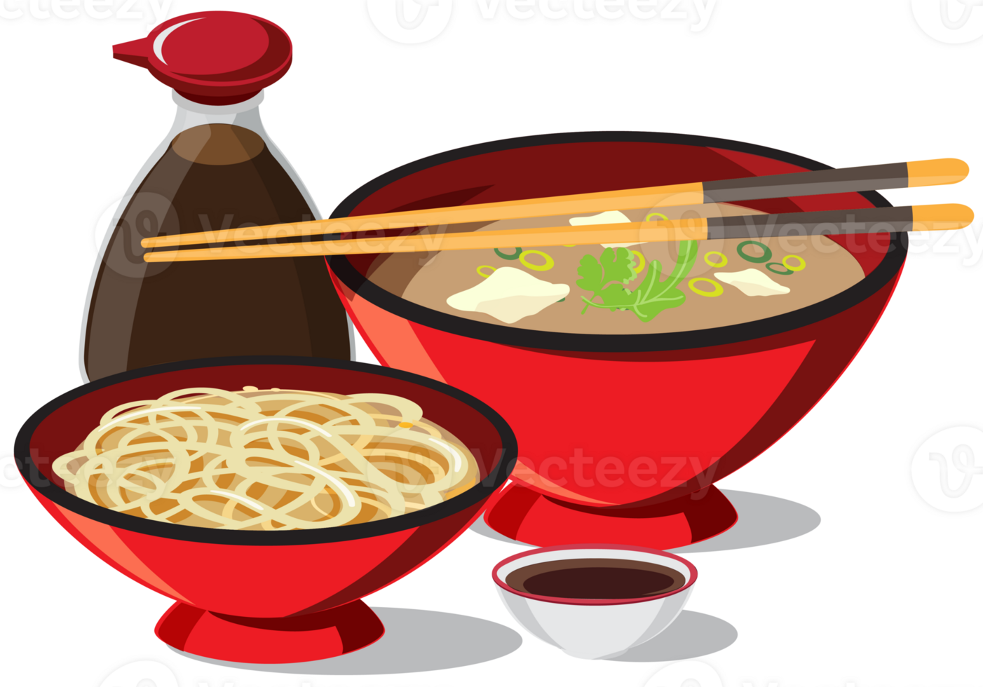 Chinese food, Japanese Ramen On A Bowl , Noodle Soup png