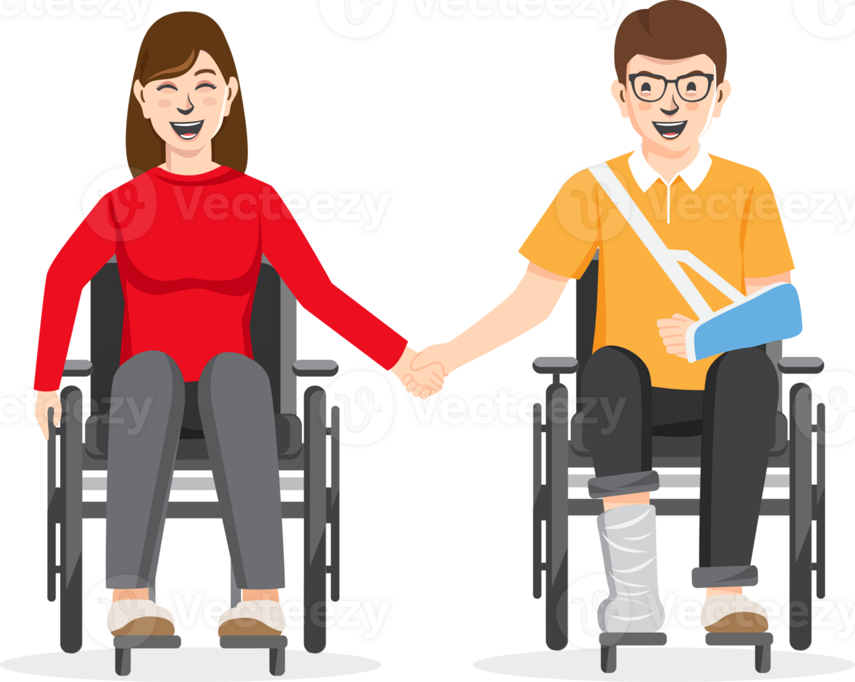 World disability day, handicapped persons. png