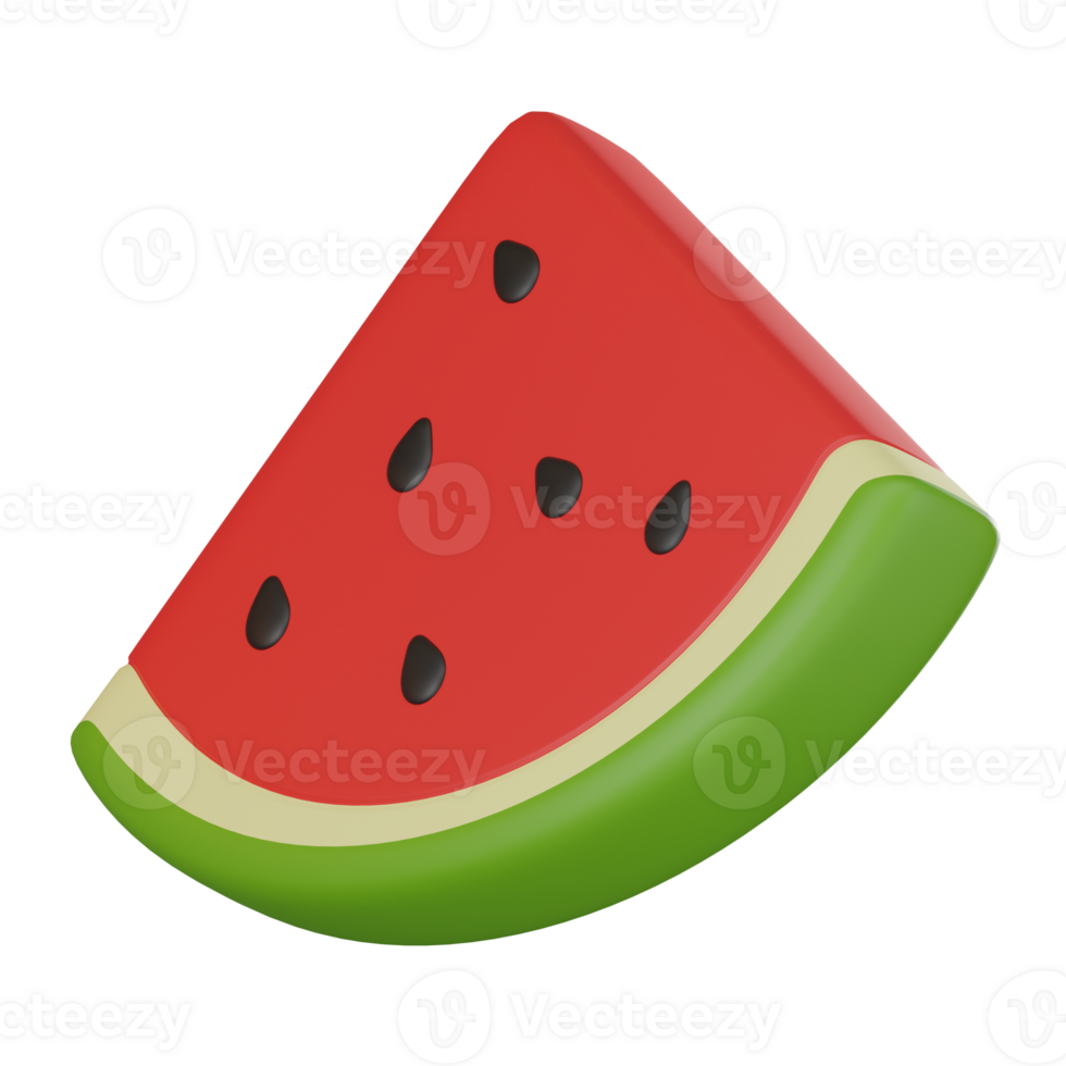 Vibrant Watermelon for Fresh Concepts. 3D Render png