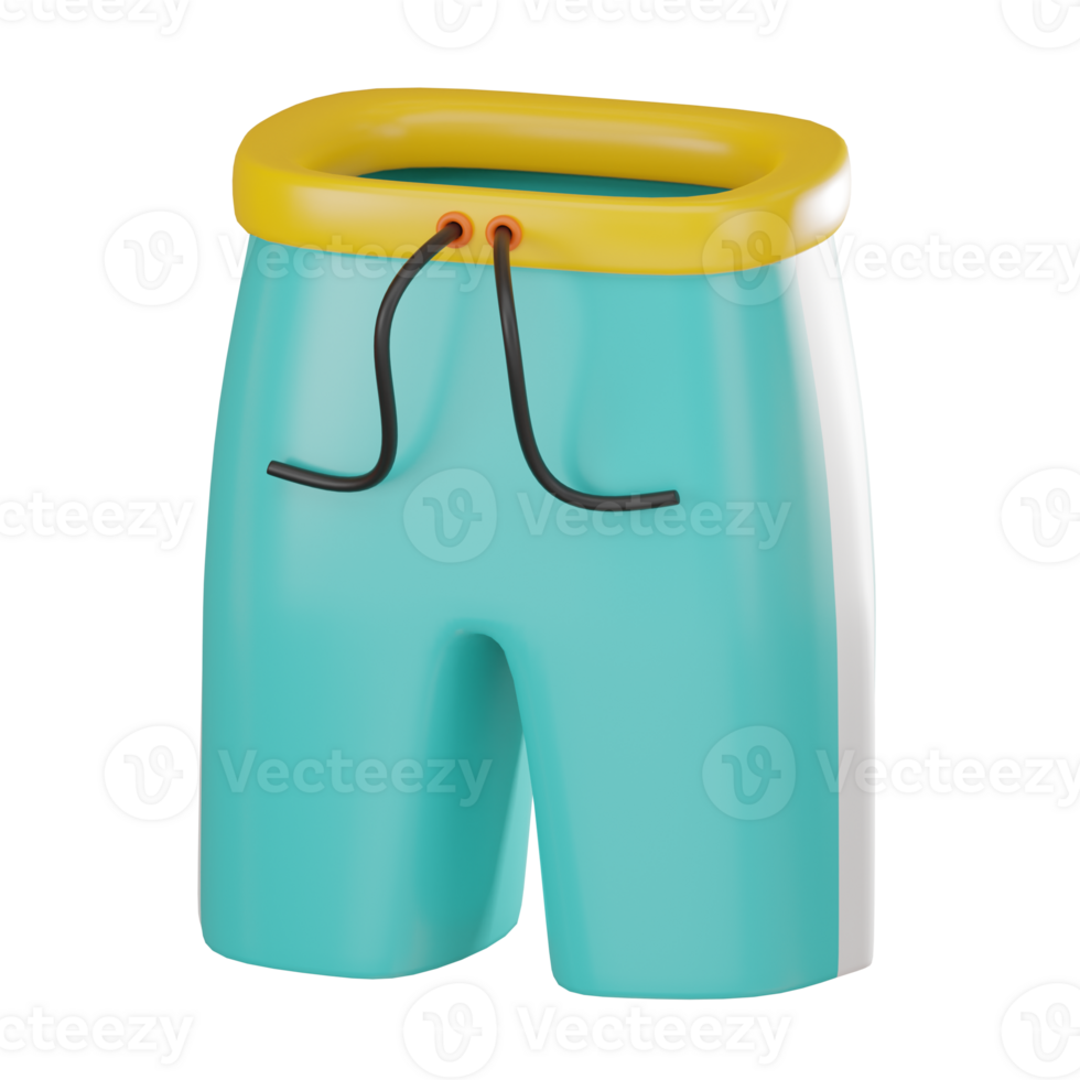 Swimming Trunks for Beach Vacations. 3D Render png