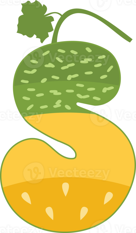 melon alfabet - dekorativ typsnitt png