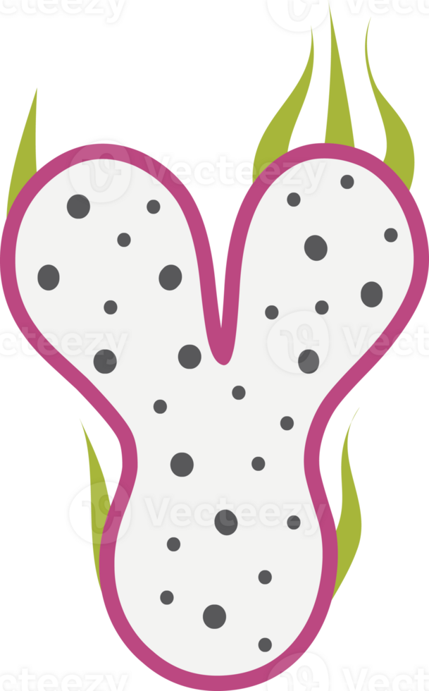 Dragon Fruit Alphabets png