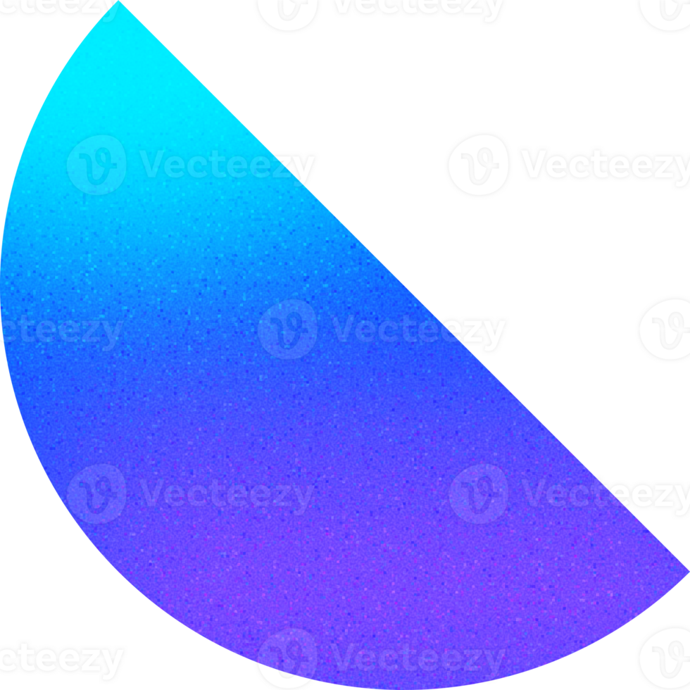 Cool Shape Smooth Curved Teardrop Minimalist Crescent Gradient with Noisy Effect png