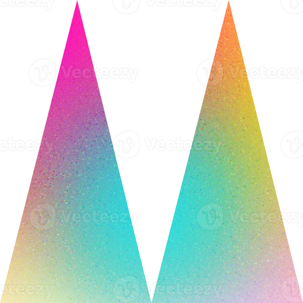 Häftigt form dubbel toppar skarp symmetri vibrerande spektrum dubbel triangel lutning med högljudd effekt modern för arkitektonisk logotyper png