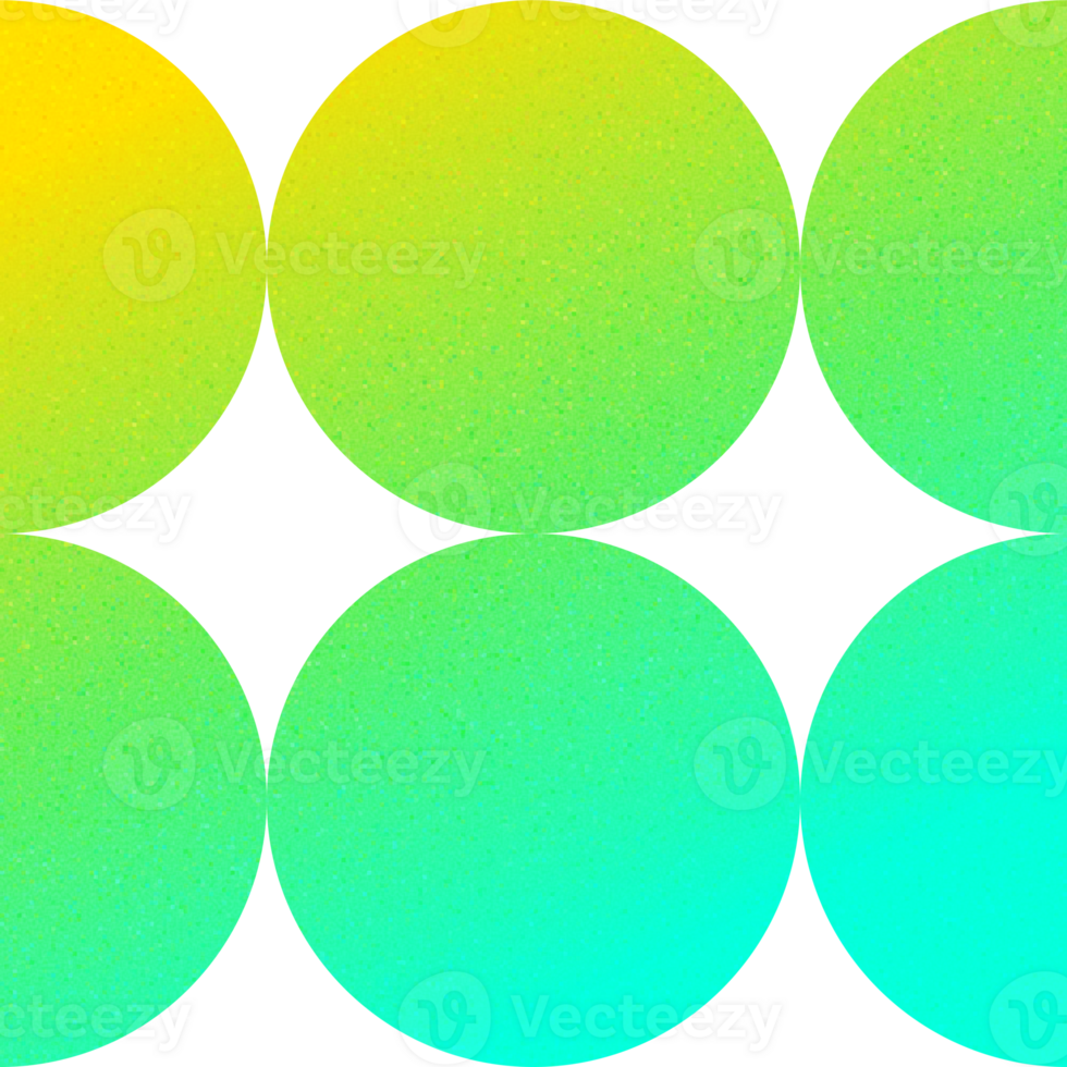 Cool Shape Symmetrical Bi-Fold Mirror Effect Dual Toned Triple Circle Gradient with Noisy Effect Sleek for Modern Logo Designs png