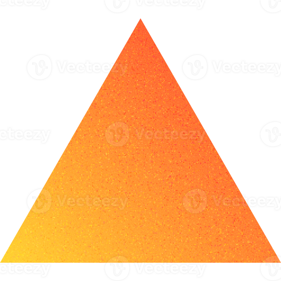 Cool Shape Sharp Triangular Form Uniform Color Field Smooth Edges Solid Triangle Gradient with Noisy Effect png