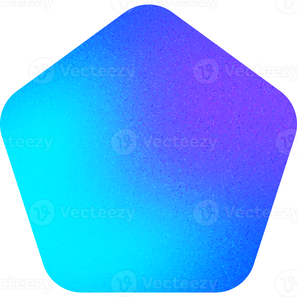 Cool Shape Sleek Sharp Edged Hexagon Abstract Hexagon Gradient with Noisy Effect Dreamy for Decorative Art png