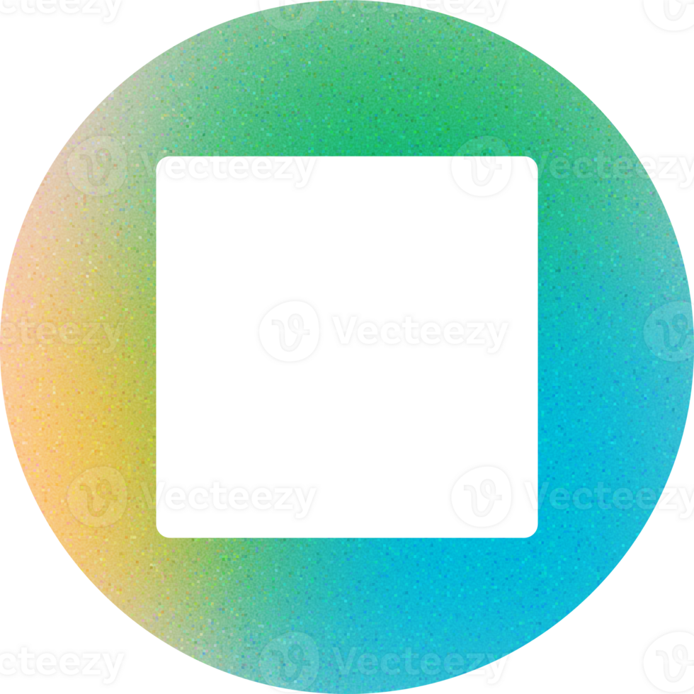 Cool Shape Modern Minimalist Oval Smooth Contours Soft Hue Transition Solid Square Gradient with Noisy Effect Bold for Tech Interface Icons png