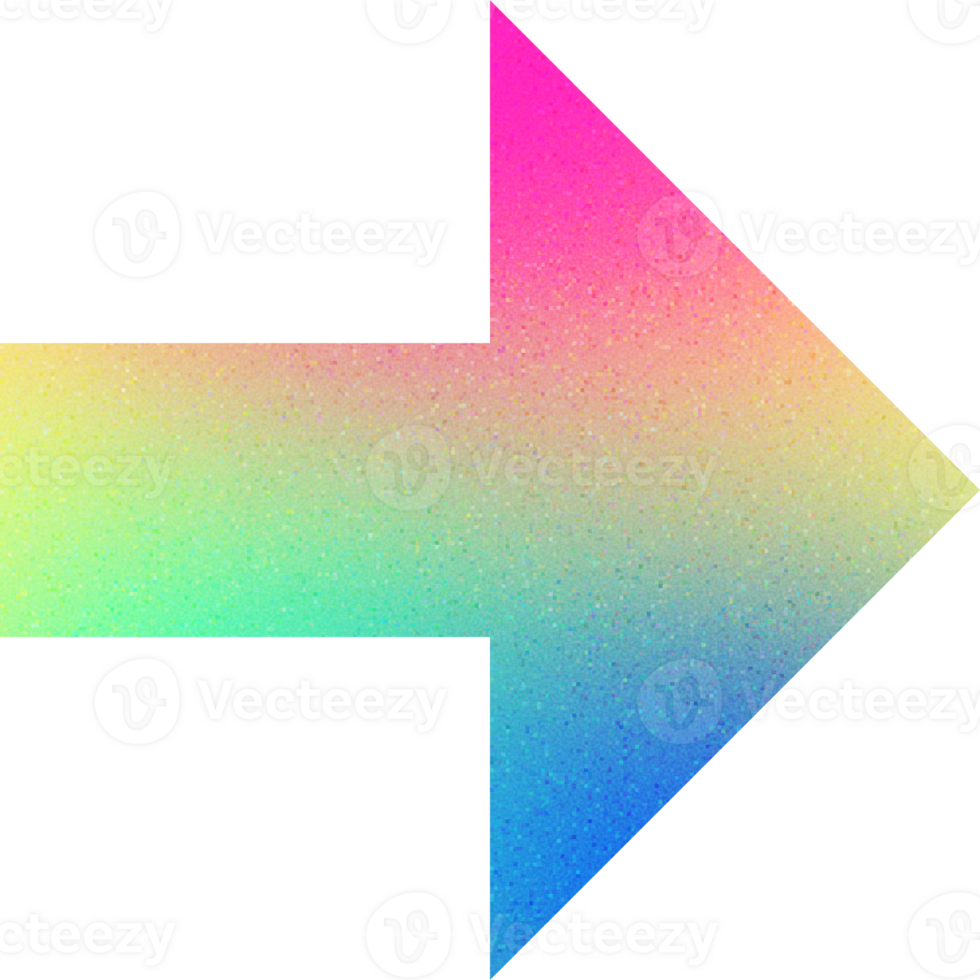 Cool Shape Dynamic Pointed Directional Arrow Gradient with Noise Effect png