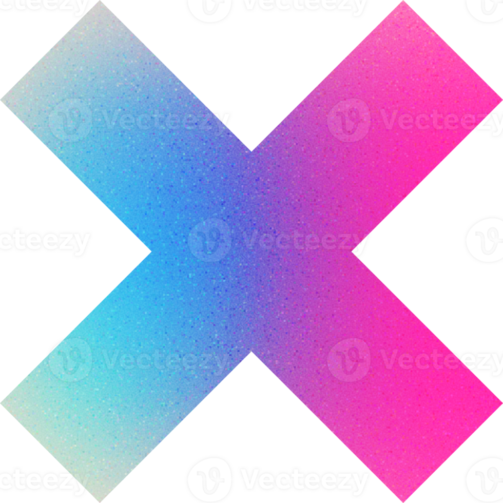 Cool Shape Diagonal Cross Pastel Hues Sharp Contrast Crossed Diagonal Stripes Gradient with Noise Effect png