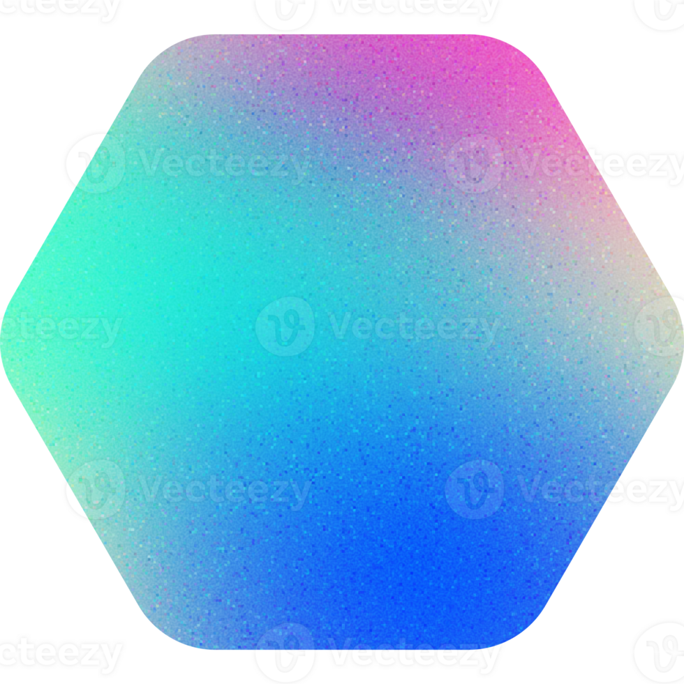 koel vorm glad zacht omrand zeshoek glad zeshoek helling met luidruchtig effect strak voor tech interfaces png