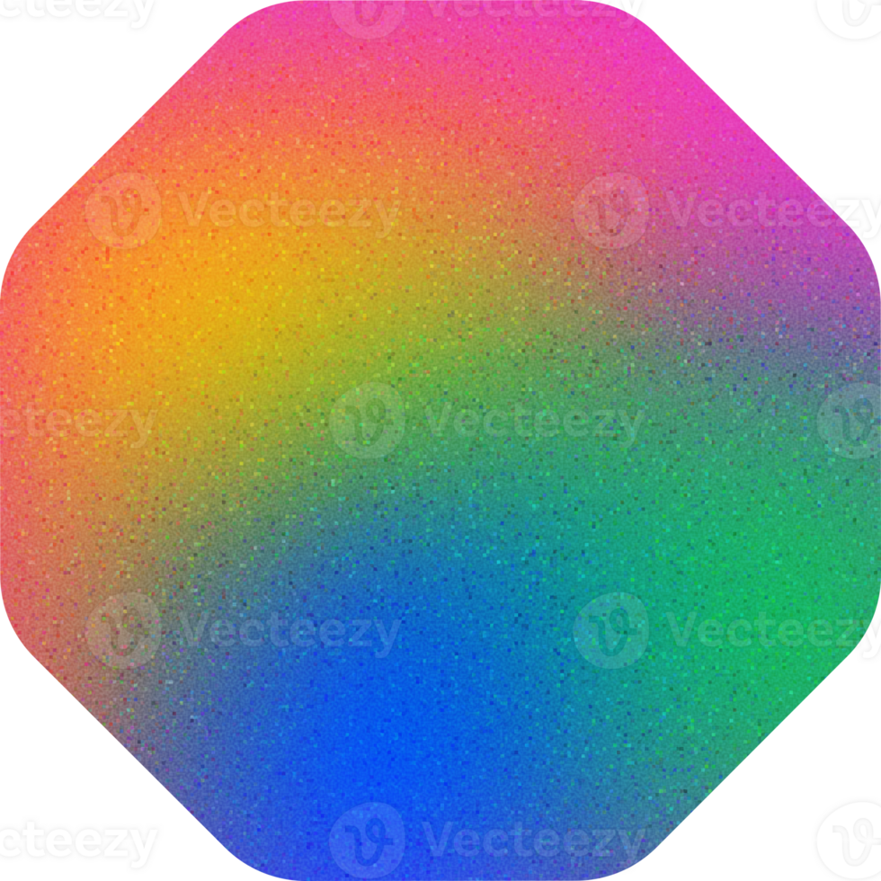 Cool Shape Vibrant Colorful Soft Hexagon Soft Edge Hexagon Gradient with Noisy Effect Gentle for Baby Products png