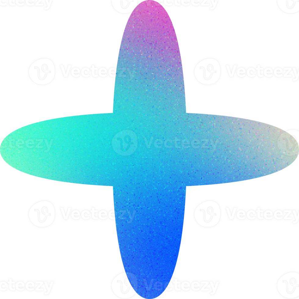 Cool Shape Smooth Bladed Propeller Star Cross Gradient with Noisy Effect Mystical for Fantasy Game Assets png