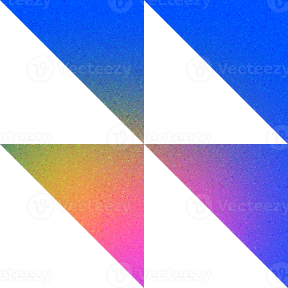 frio forma dinámica triangulos agudo cortes moderno estético resumen triángulo degradado con ruidoso efecto elegante para contemporáneo Arte huellas dactilares png
