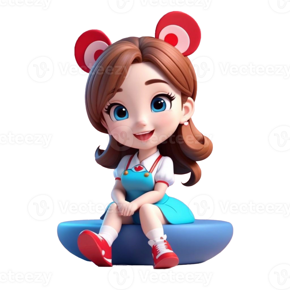 professional employee. 3d cute business character. png